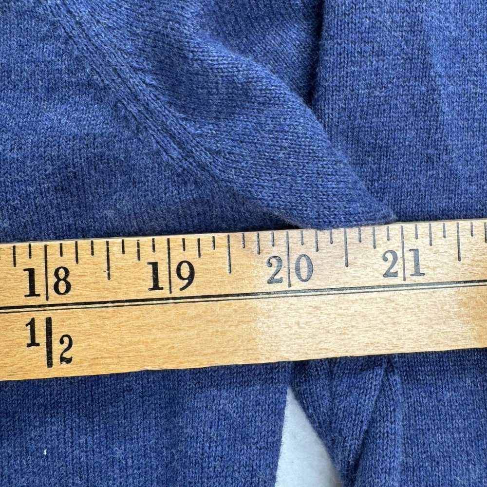Vineyard Vines Kids Blue Heather 100% Cotton Quarter Zip Sweater XL 18 Logo - Picture 7 of 8